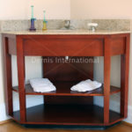 Hampton Inn Trad.
Corner Vanity Base 